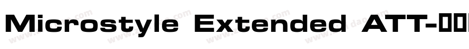 Microstyle Extended ATT字体转换